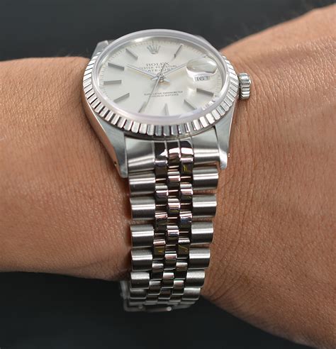 rolex day date stainless steel